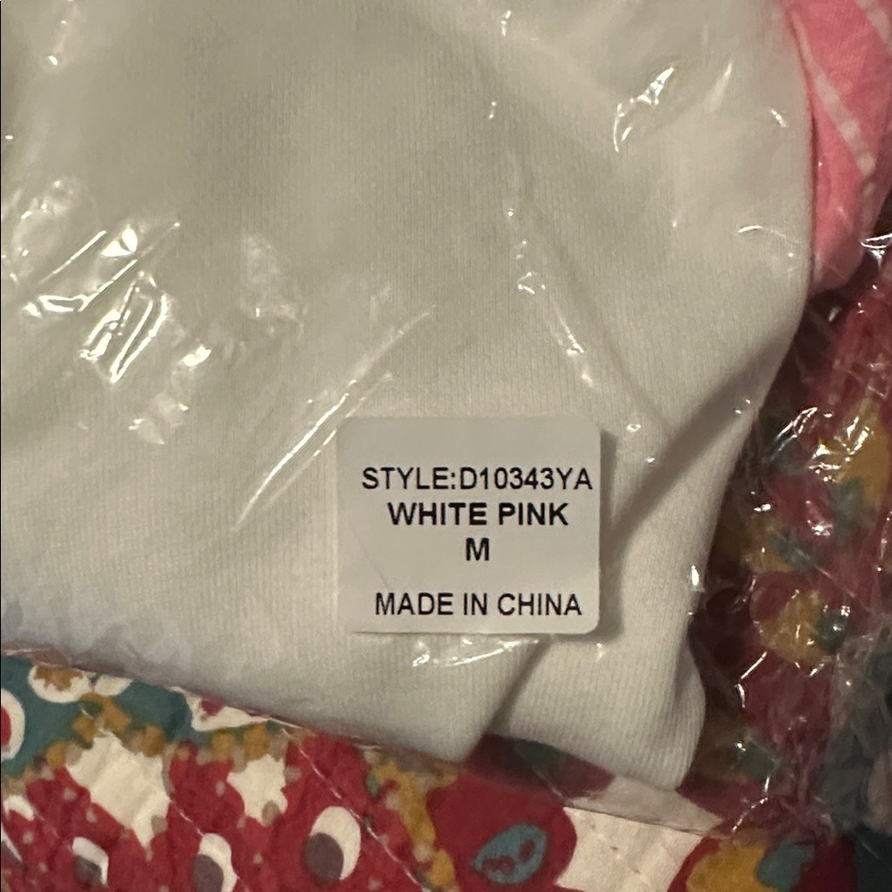 In the Beginning White and Pink Babydoll Dress, Size M, NWT - Picture 8 of 8